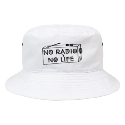 NO RADIO NO LIFE(ブラック) バケットハット