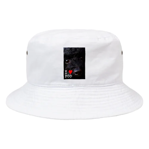 黒いトイプードル_I love poodle. Bucket Hat