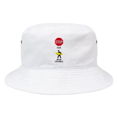 stop for surfer_No.003_fC Bucket Hat