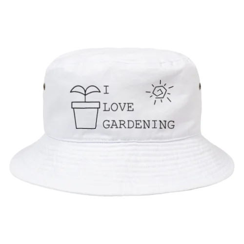 I LOVE GARDENING Bucket Hat