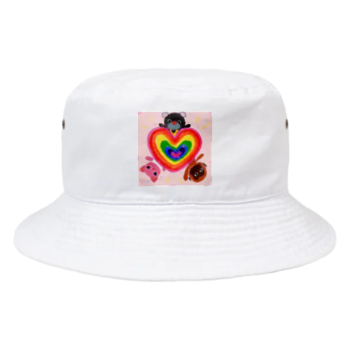 「にじいろハート」グッズ Bucket Hat