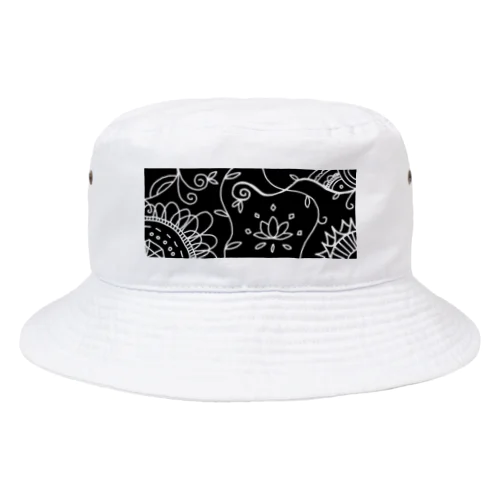 アジアン風モノクロ Bucket Hat