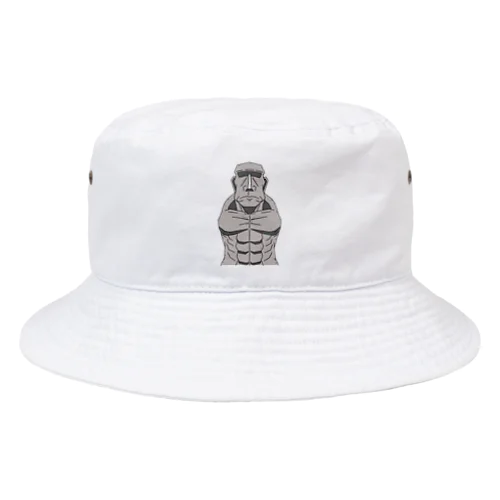 普通の色のモアイ(マッチョver.) Bucket Hat