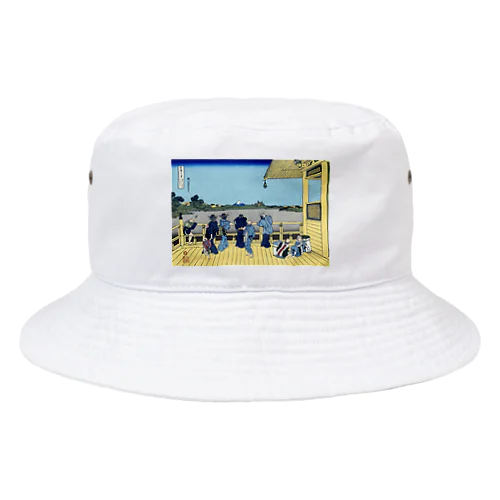 葛飾北斎_冨嶽三十六景　五百らかん寺さゞゐどう Bucket Hat