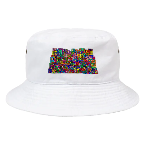 カラフルビルのまち Bucket Hat