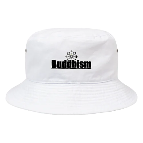 【ロゴ】Buddhism(ブディズム）シリーズ バケットハット