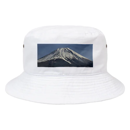 冠雪した富士山 バケットハット