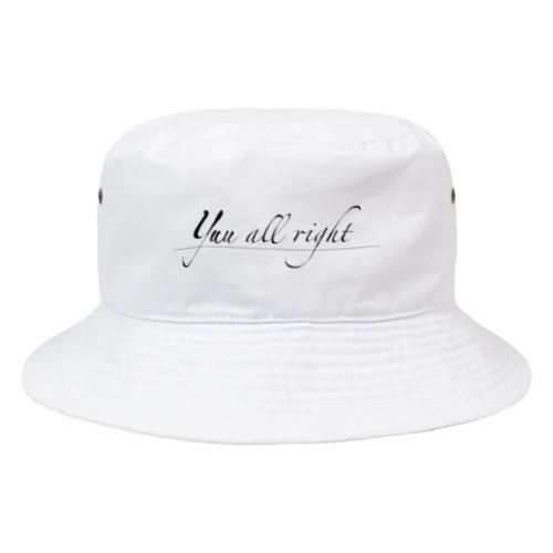 ロゴTシャツシリーズ/yuu all right Bucket Hat