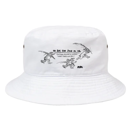 nanometer『鳥獣戯画〜抜け駆け〜』バケットハット Bucket Hat