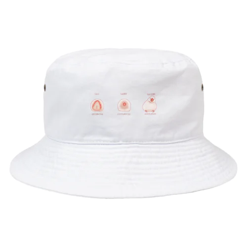苺大福→白文鳥 Bucket Hat