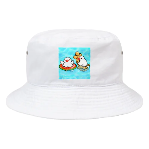 ぷかぷか水遊び文鳥ず Bucket Hat