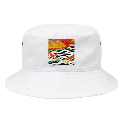 きつねの波乗り Bucket Hat