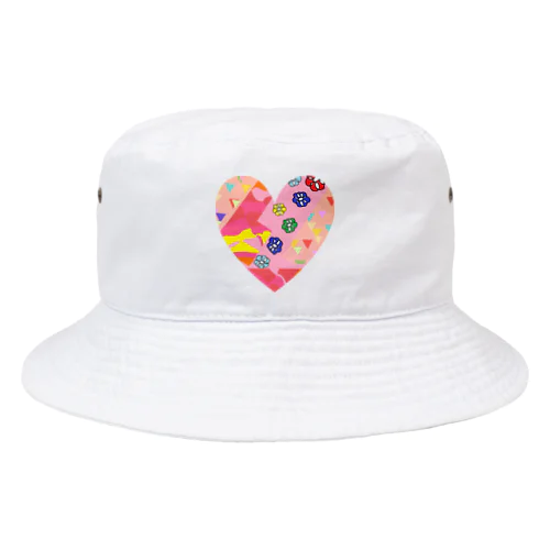 つぎはぎハート Bucket Hat