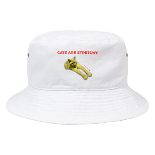 猫は伸びる Bucket Hat