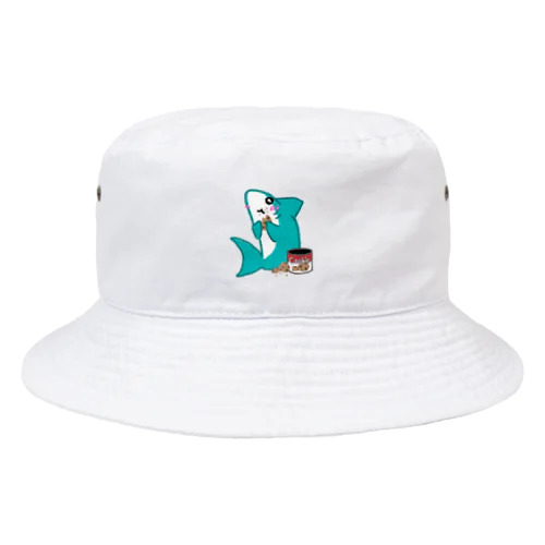 初めてクッキーを食べたサメ Bucket Hat