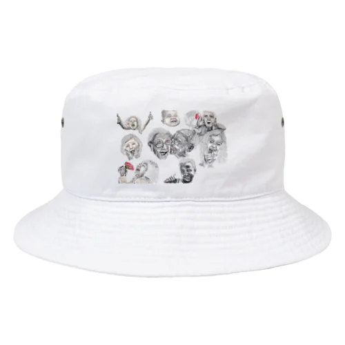 love, peace and happiness Bucket Hat