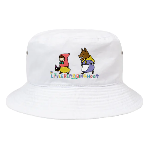 らくがきシリーズ『あかずきんとオオカミさん』カラー Bucket Hat