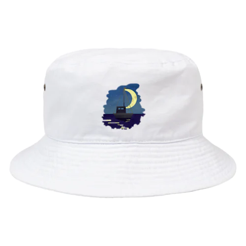 月夜のヨット Bucket Hat