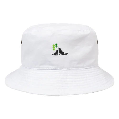 オオカミと木 Bucket Hat