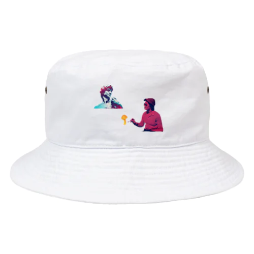 ミケランジェロを描く女 Bucket Hat