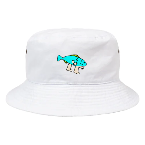 手と足がついたサカナ Bucket Hat