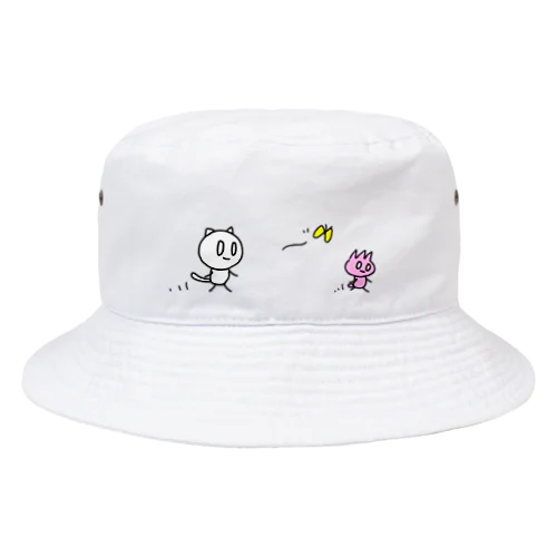 お散歩ねむねこ＆ピコまる Bucket Hat