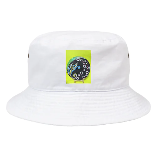 ウサギの幽霊と花 Bucket Hat