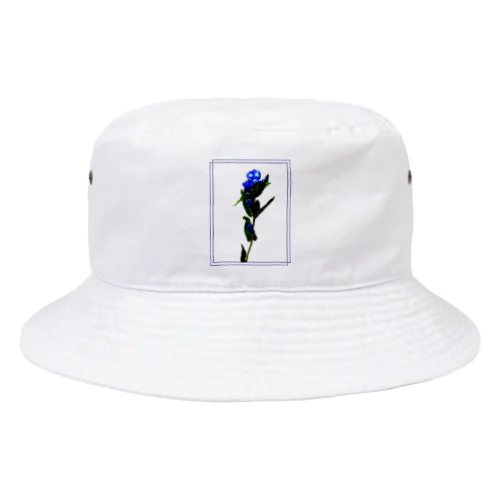 リンドウ プリント Bucket Hat