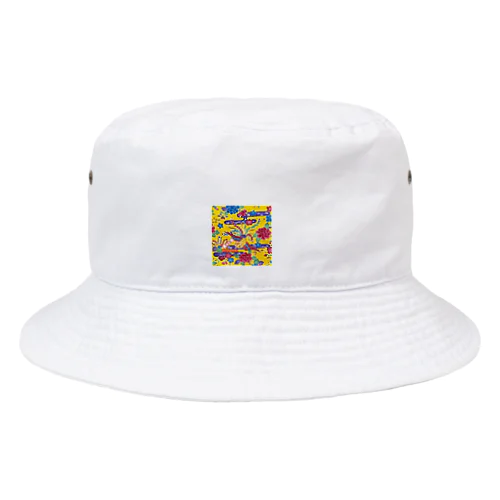 美ゅら島🌺Okinawa♡紅型 Bucket Hat