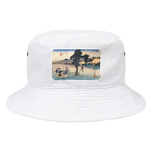 歌川広重_東海道五拾三次 水口 名物干瓢 Bucket Hat