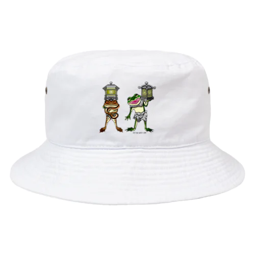 龍燈鬼・天燈鬼コンビプリント Bucket Hat