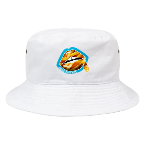 FRENCH FRIES KISS - BLUE Bucket Hat