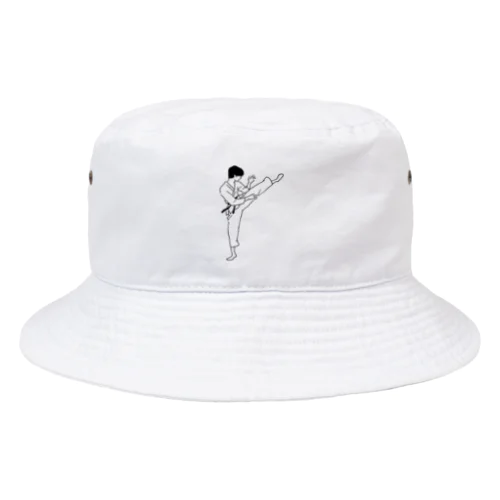 空手 まわしげり Bucket Hat