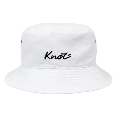 Knots バケットハット ロゴブラック Bucket Hat