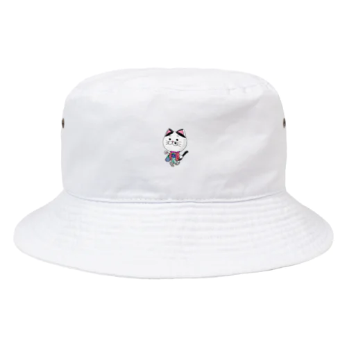 お着物でお出かけニャンコ Bucket Hat