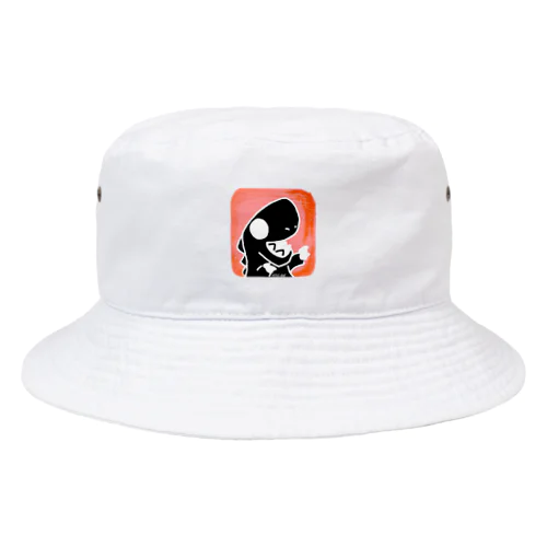 恐竜のブラックトレックス Bucket Hat