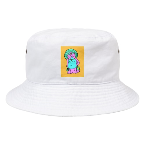 ネオポップたぬき Bucket Hat