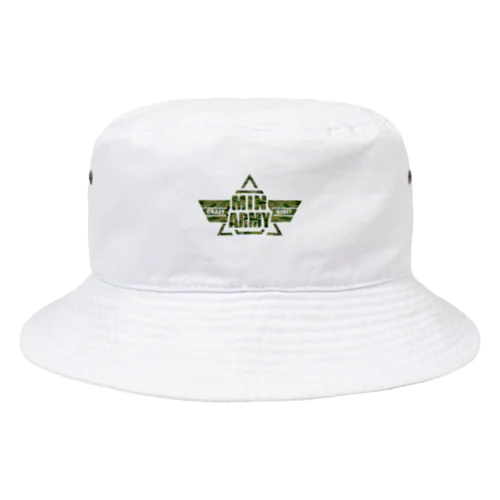 みんみんarmy Bucket Hat