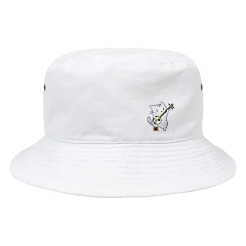 ひのもとにゃんこ® 津軽三味線にゃんこ Bucket Hat