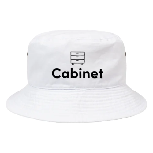 Cabinet　黒ロゴ Bucket Hat