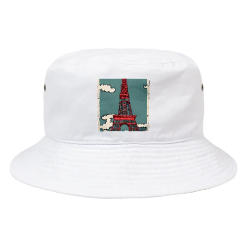 tokyotower4 Bucket Hat