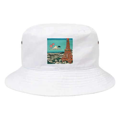 tokyotower6 Bucket Hat