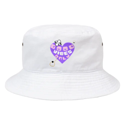 GOOD VIBES ONLY 紫 Bucket Hat