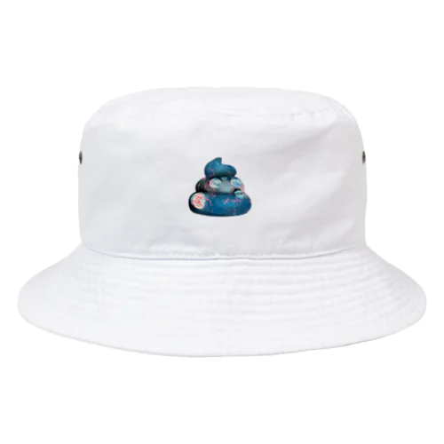 青い癒しうんこ Bucket Hat