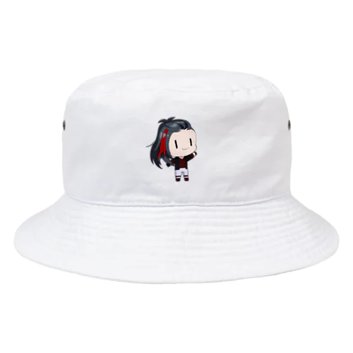 「伊賀守龍之助」アホゲー左向きバケットハット Bucket Hat