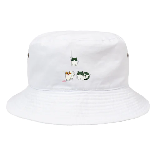 もんちゃんとチョコちゃん Bucket Hat