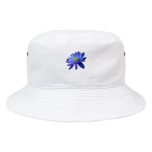 青色と白色の蓮 Bucket Hat