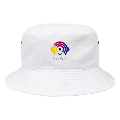 Free WiFi ロゴ グッズ（薄地） Bucket Hat