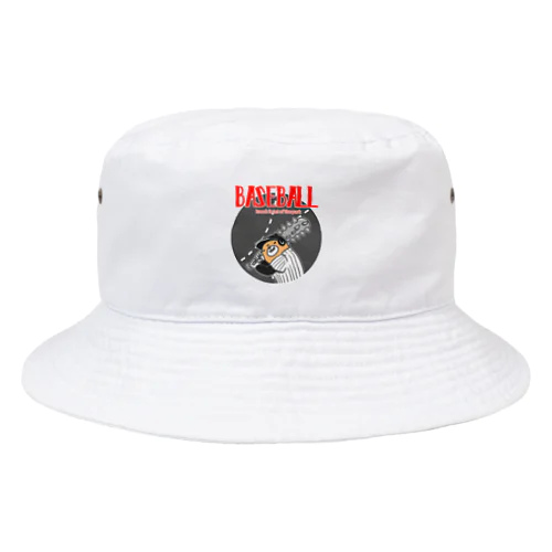 野球Bear2(凶悪顔クマシリーズ) Bucket Hat