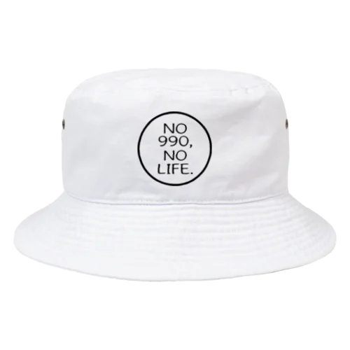 NO 990 NO LIFE(BK) Bucket Hat